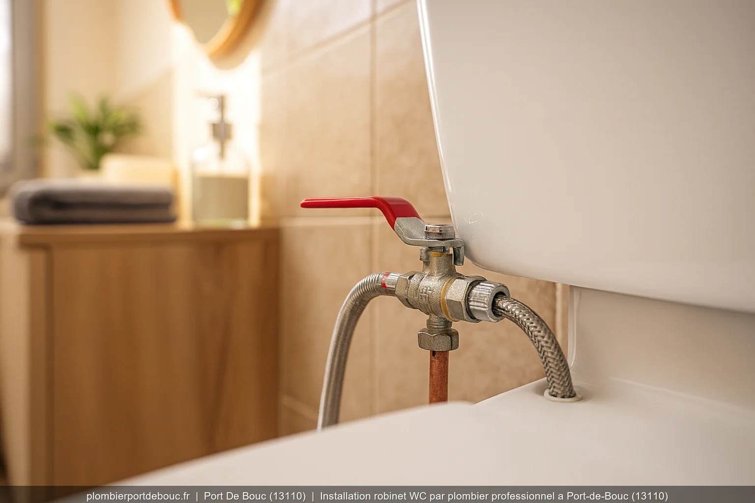 Installation robinet WC par plombier professionnel a Port-de-Bouc (13110)